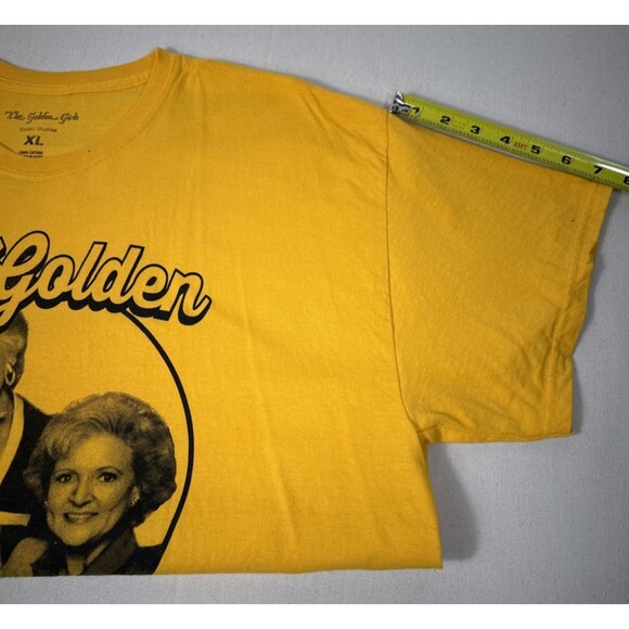 Golden Girls Mustard Yellow ABC Studios Graphic T-shirt Retro Nostalgic TV XL - Picture 7 of 9
